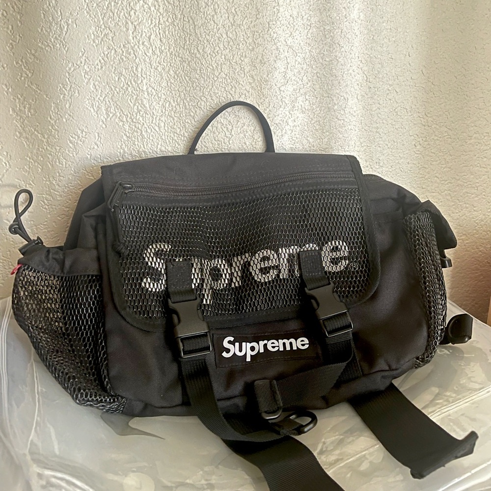 Supreme Cordura Black Waist Bag